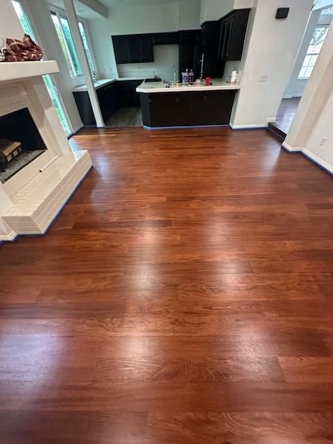 Hardwood floor refinished in Ladera Ranch, CA