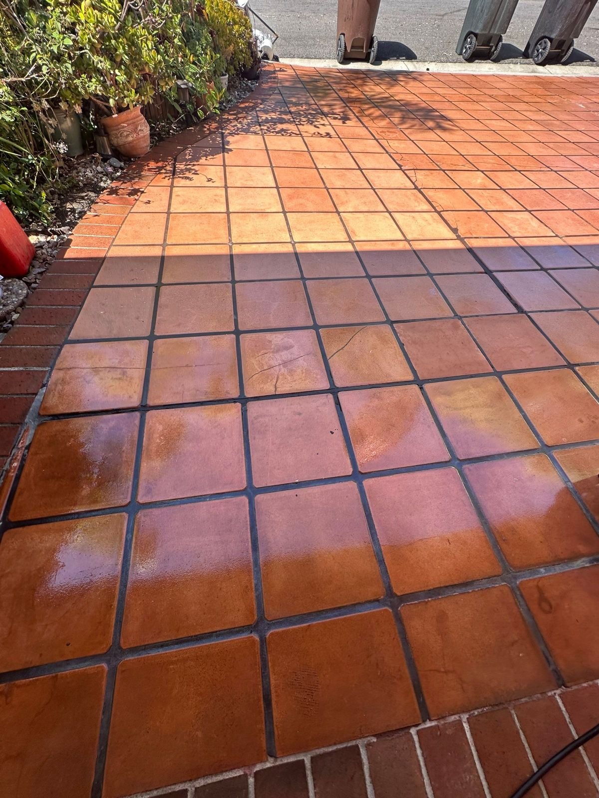 Saltillo and terracotta cleaning and restoration in San Juan Capistrano, CA